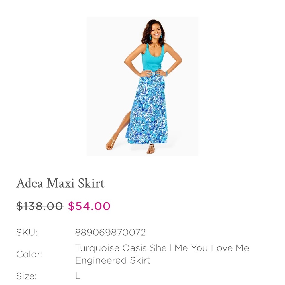 Lilly Pulitzer Adea Maxi Skirt